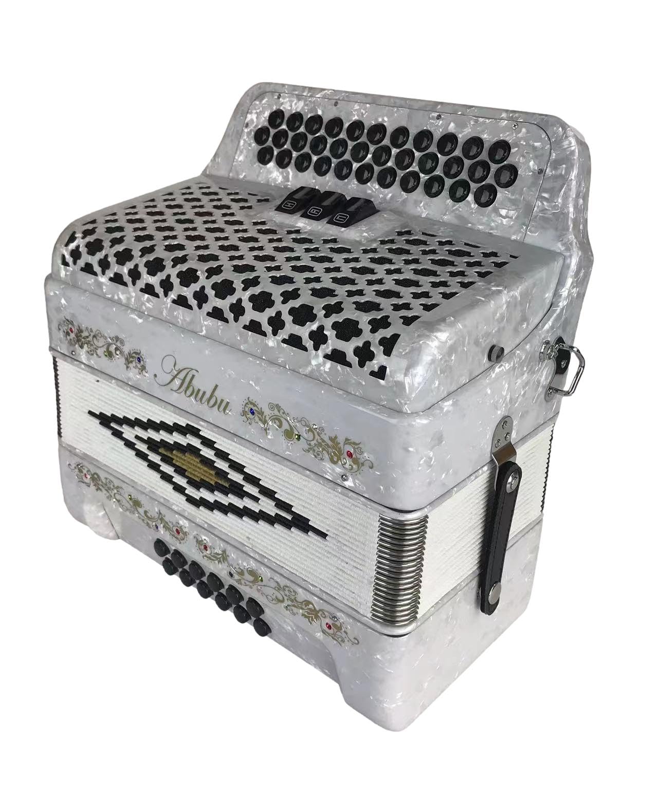 トンボ　　ACONY Amazon.com: Abubu 34-Key Accordion 3412 GCF (White